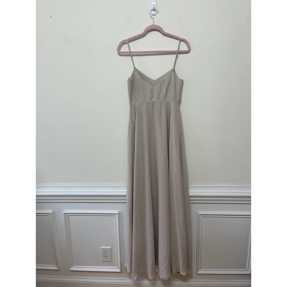 Show Me Your Mumu Faith Maxi Slip Dress in Show Me The Ring Crisp Small Lined - Picture 5 of 6